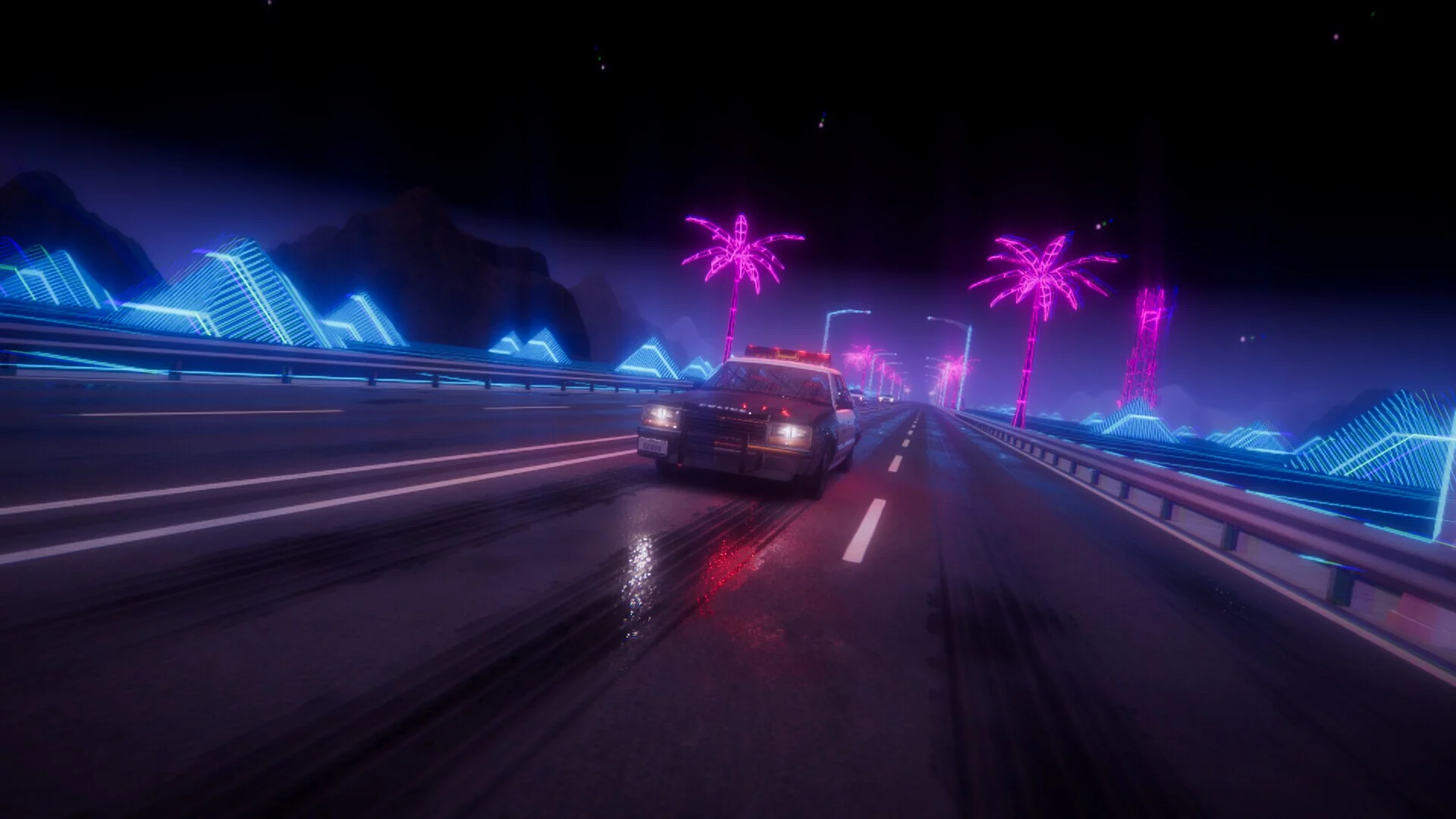 Изображение игры: Synthwave Driver