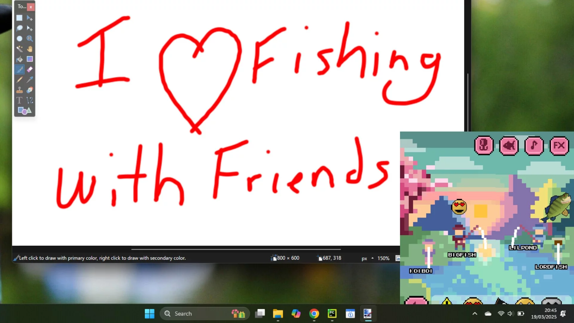Изображение игры: Strange Shores: Social Desktop Fishing