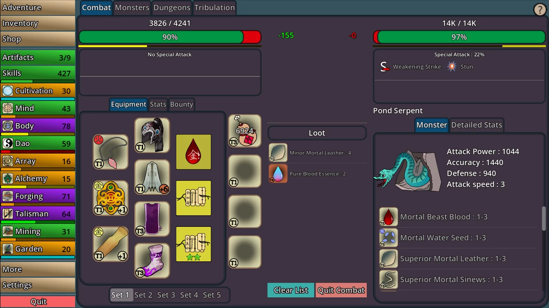 Изображение игры: Idle Cultivation
