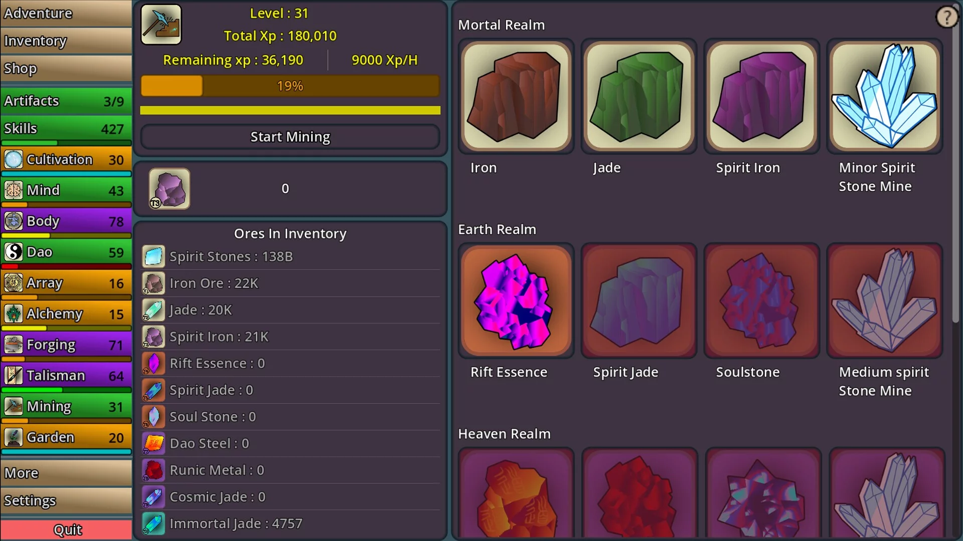 Изображение игры: Idle Cultivation
