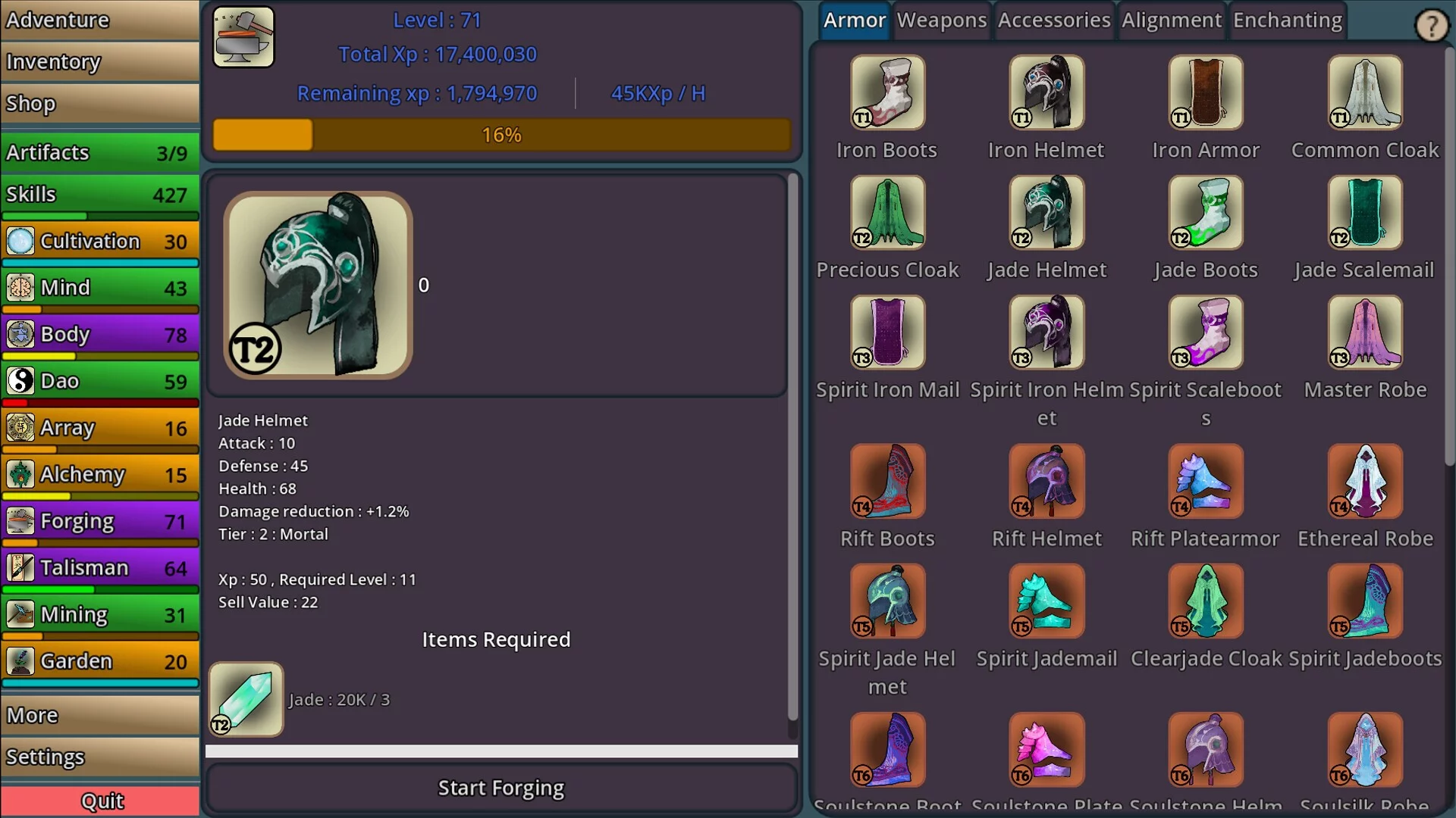 Изображение игры: Idle Cultivation