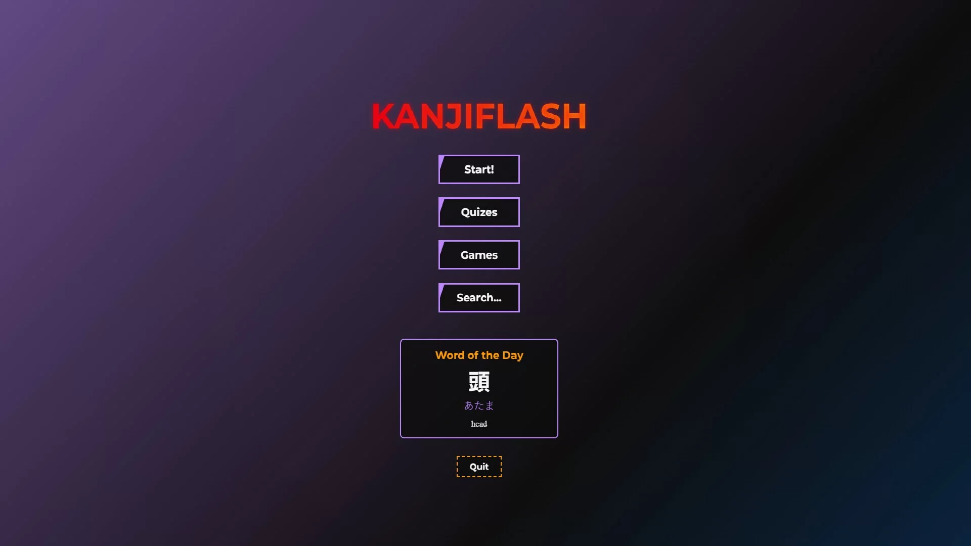 Изображение игры: KanjiFlash