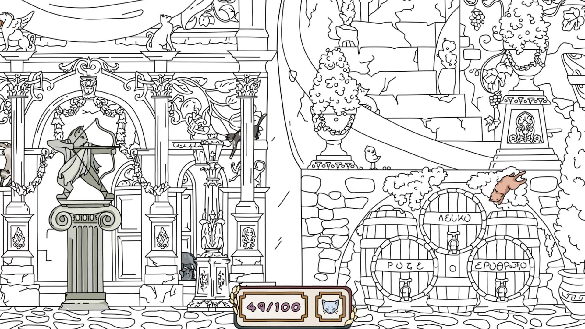 Изображение игры: Hidden Cats: Rome
