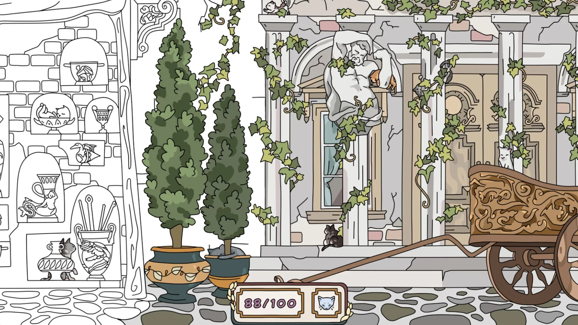 Изображение игры: Hidden Cats: Rome