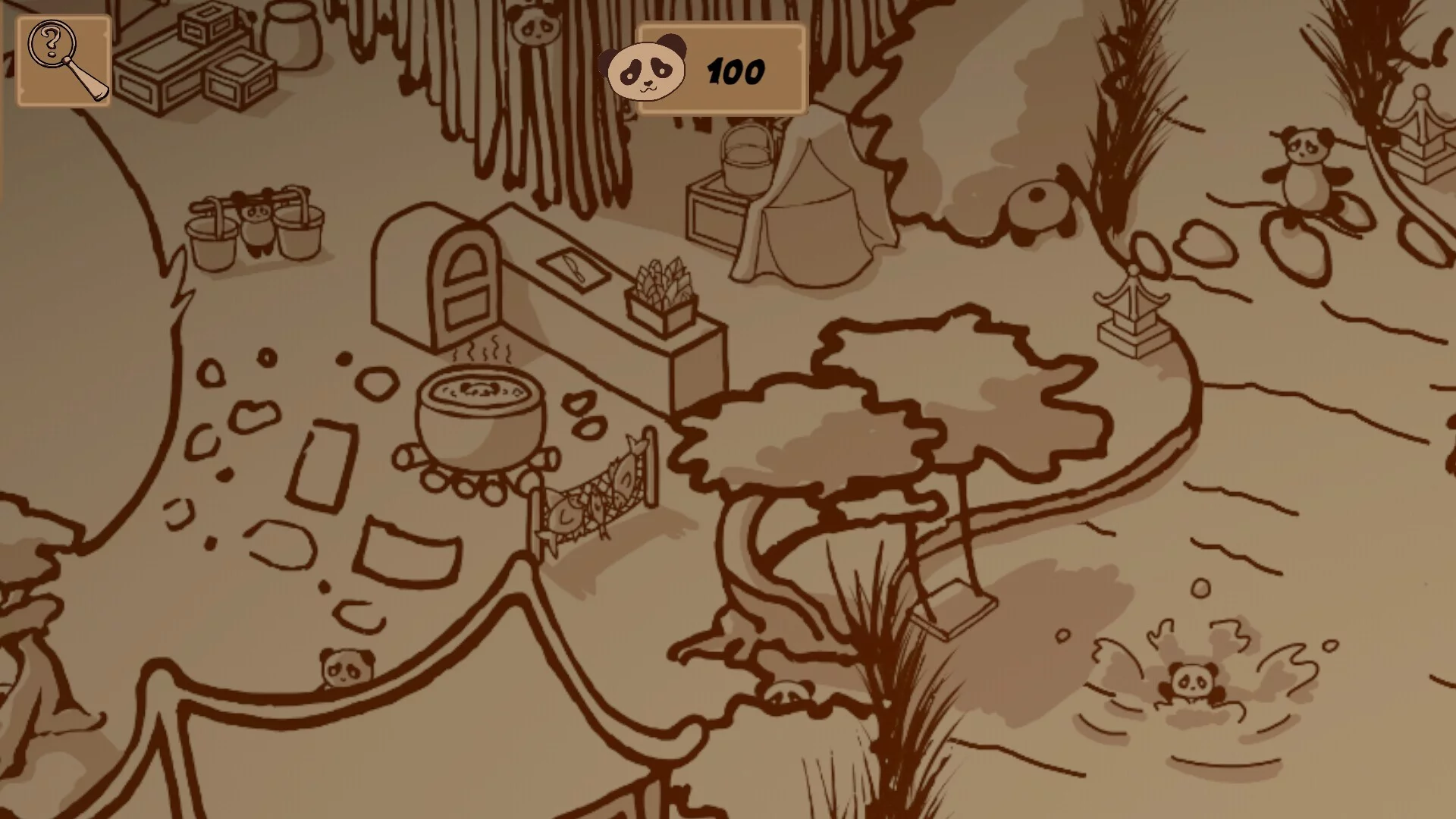 Изображение игры: 100 Hidden Pandas: Village