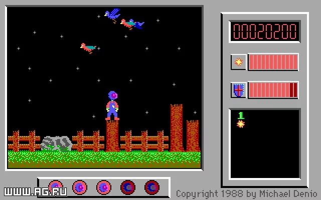 Изображение игры: The Adventures of Captain Comic