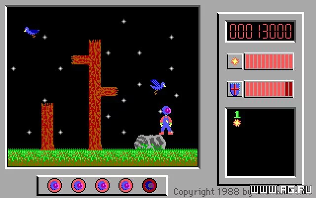 Изображение игры: The Adventures of Captain Comic