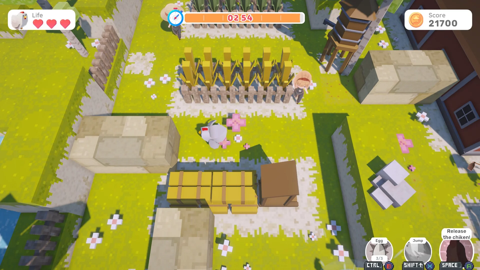 Изображение игры: The Farmer & the Chicken