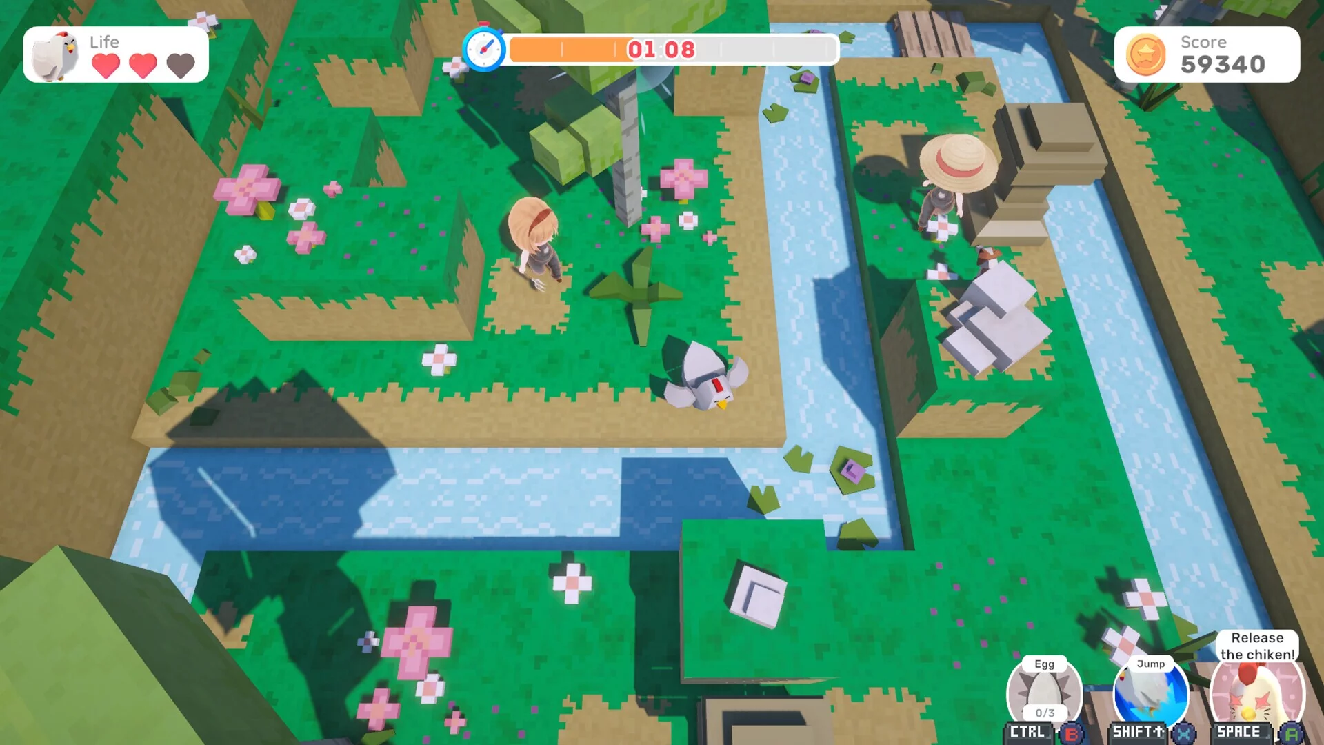 Изображение игры: The Farmer & the Chicken