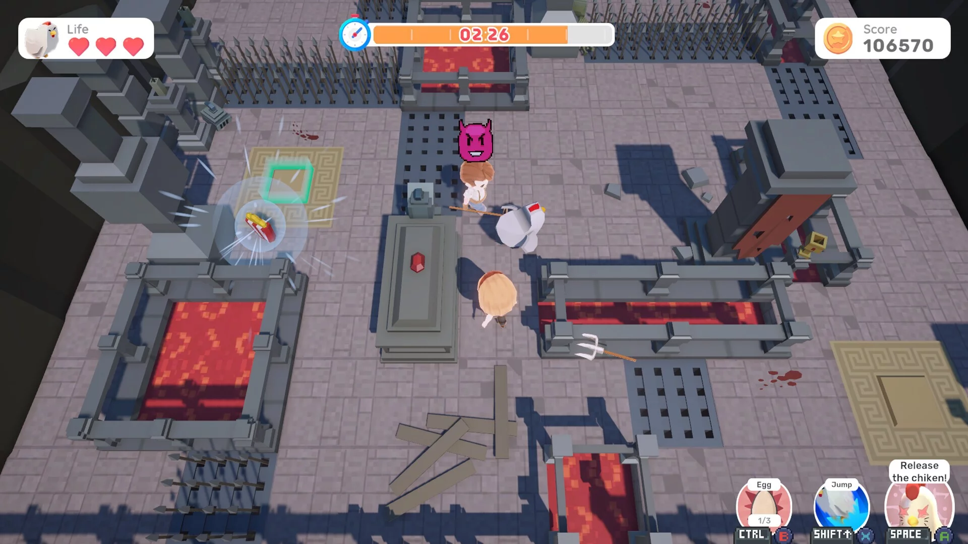 Изображение игры: The Farmer & the Chicken