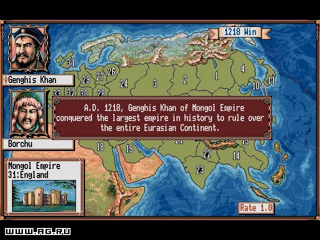 Изображение игры: Genghis Khan 2: Clan of the Gray Wolf