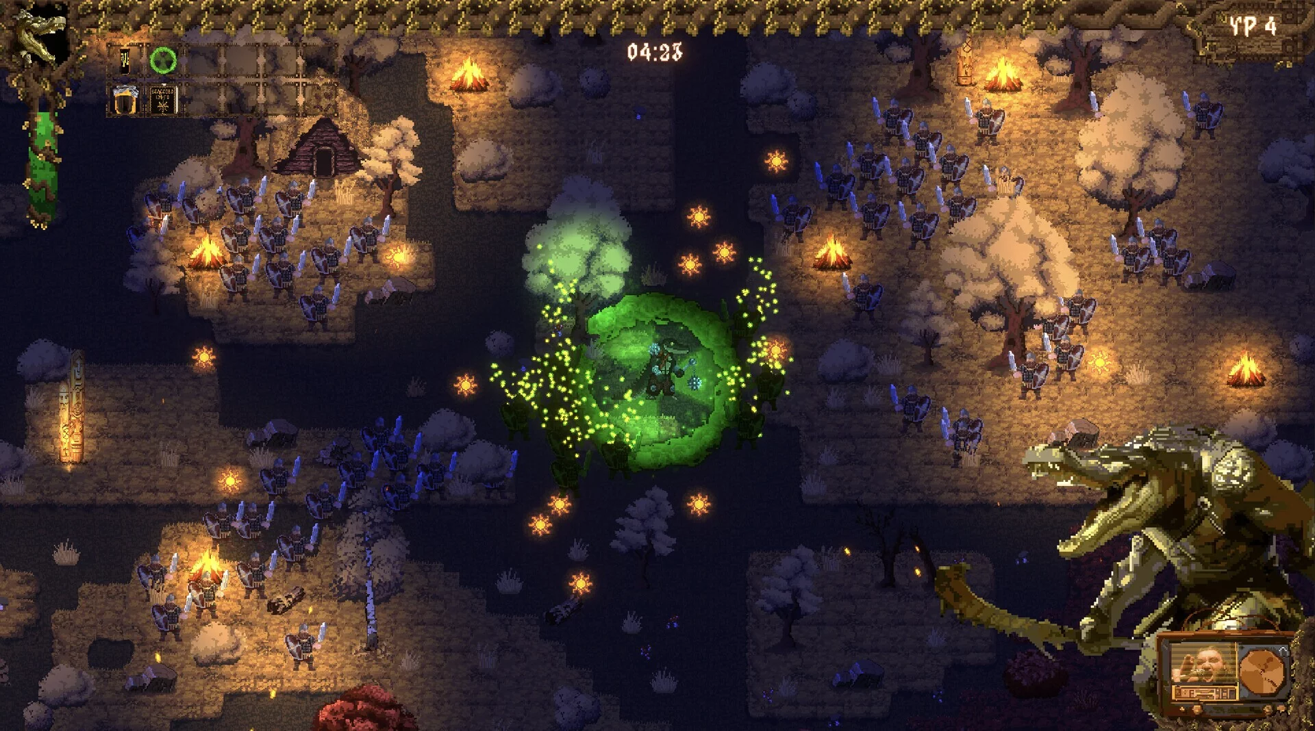 Изображение игры: Lizard Survivors: Battle for Hyperborea