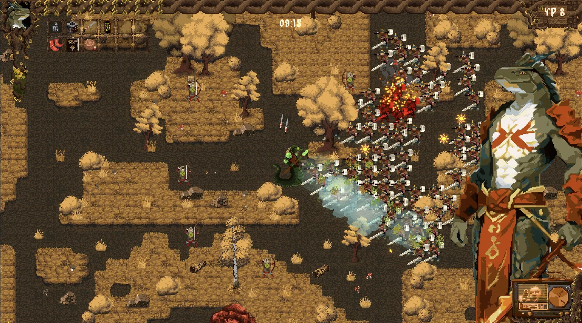 Изображение игры: Lizard Survivors: Battle for Hyperborea