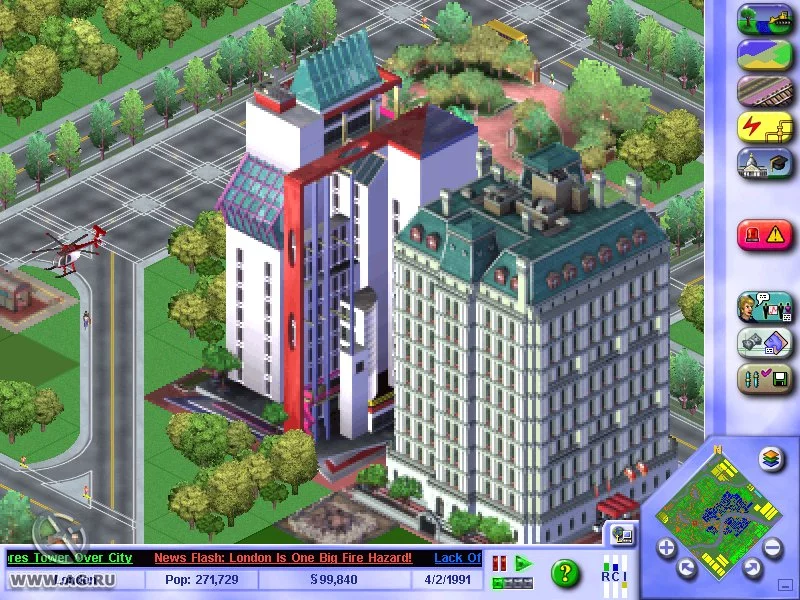 Изображение игры: SimCity 3000 UK Edition