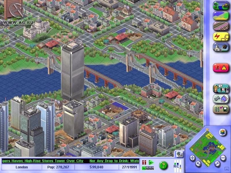 Изображение игры: SimCity 3000 UK Edition