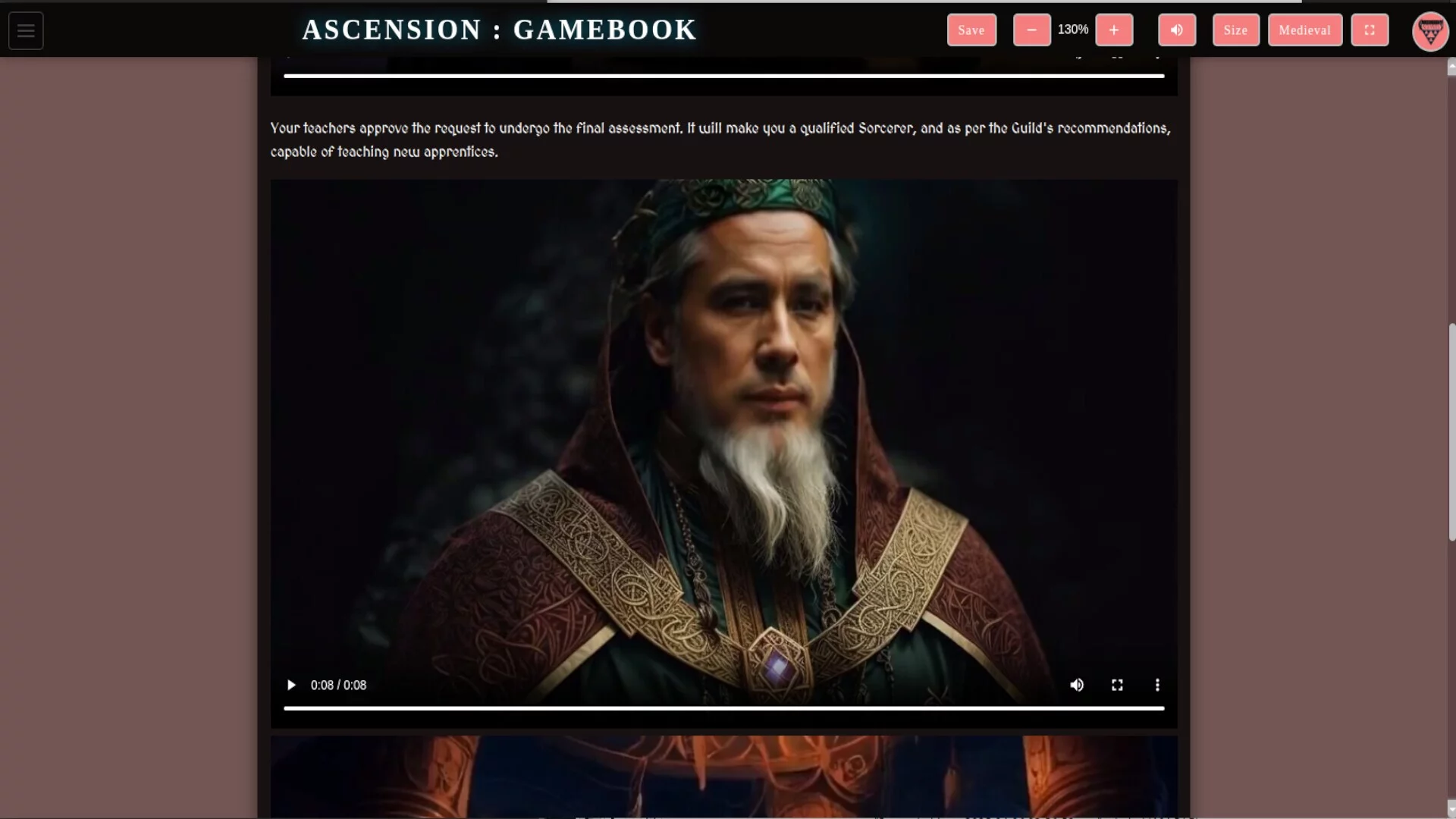 Изображение игры: Ascension Gamebook