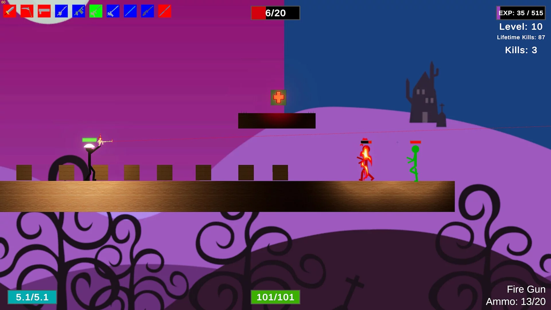 Изображение игры: Stick Figure Combat