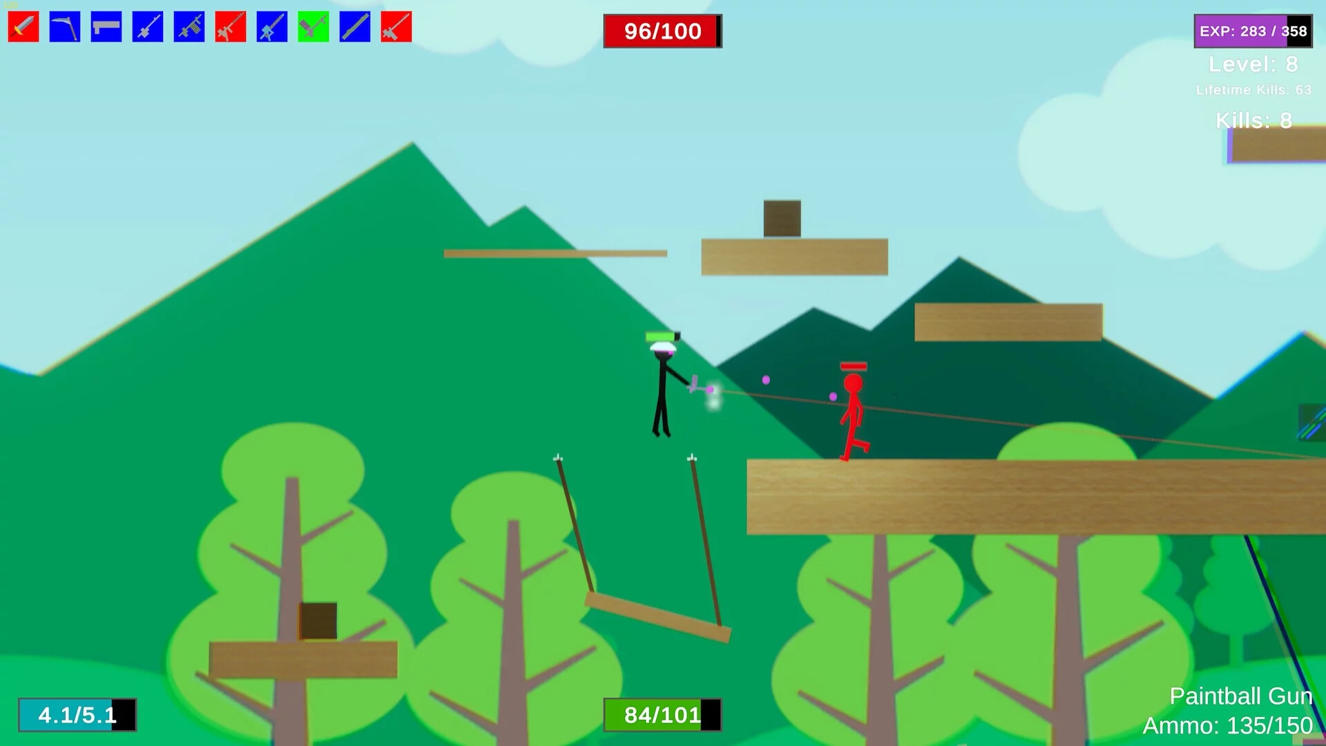 Изображение игры: Stick Figure Combat