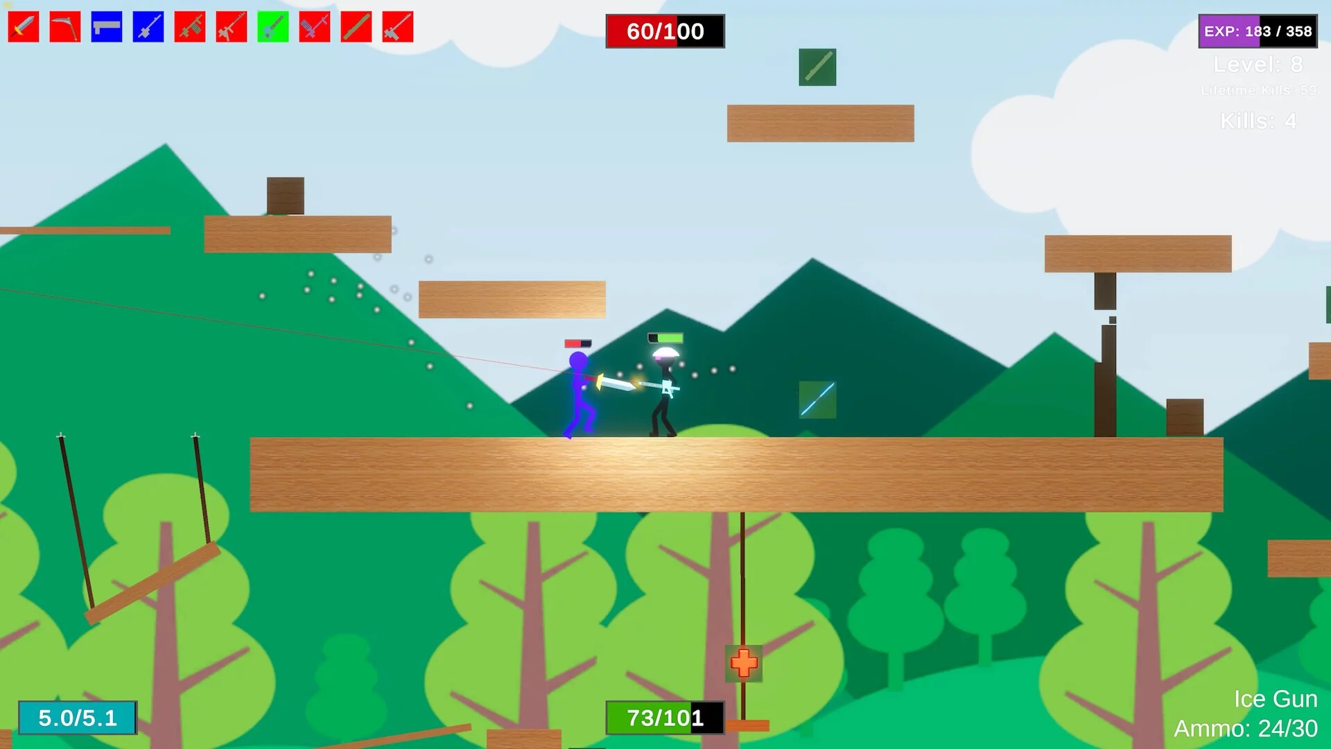 Изображение игры: Stick Figure Combat