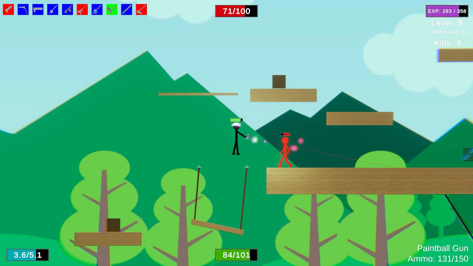 Изображение игры: Stick Figure Combat
