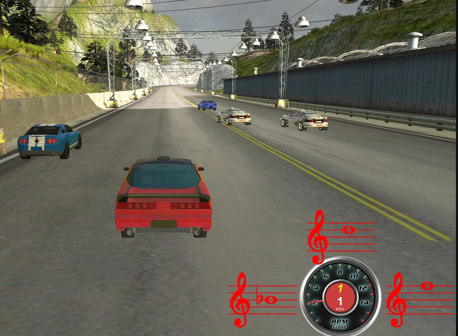 Изображение игры: Pitch Race Car Racing