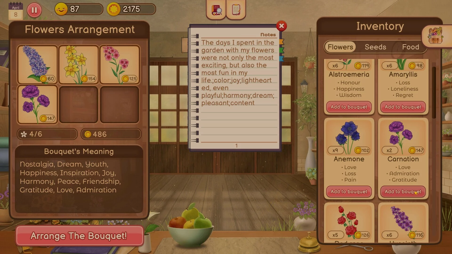 Изображение игры: Hanako's Flower Shop