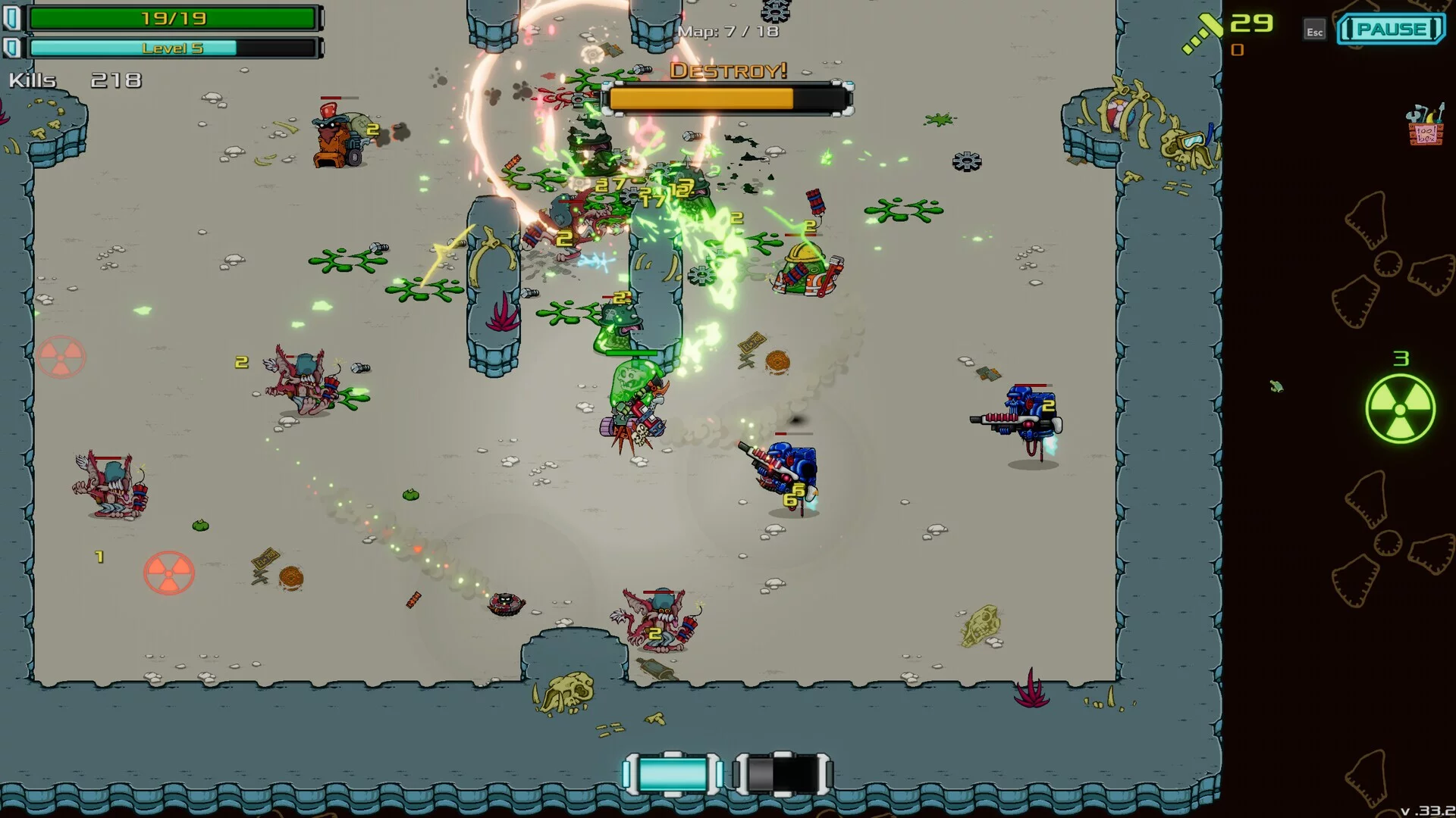 Изображение игры: Gunbot Diplomacy: Blast Off