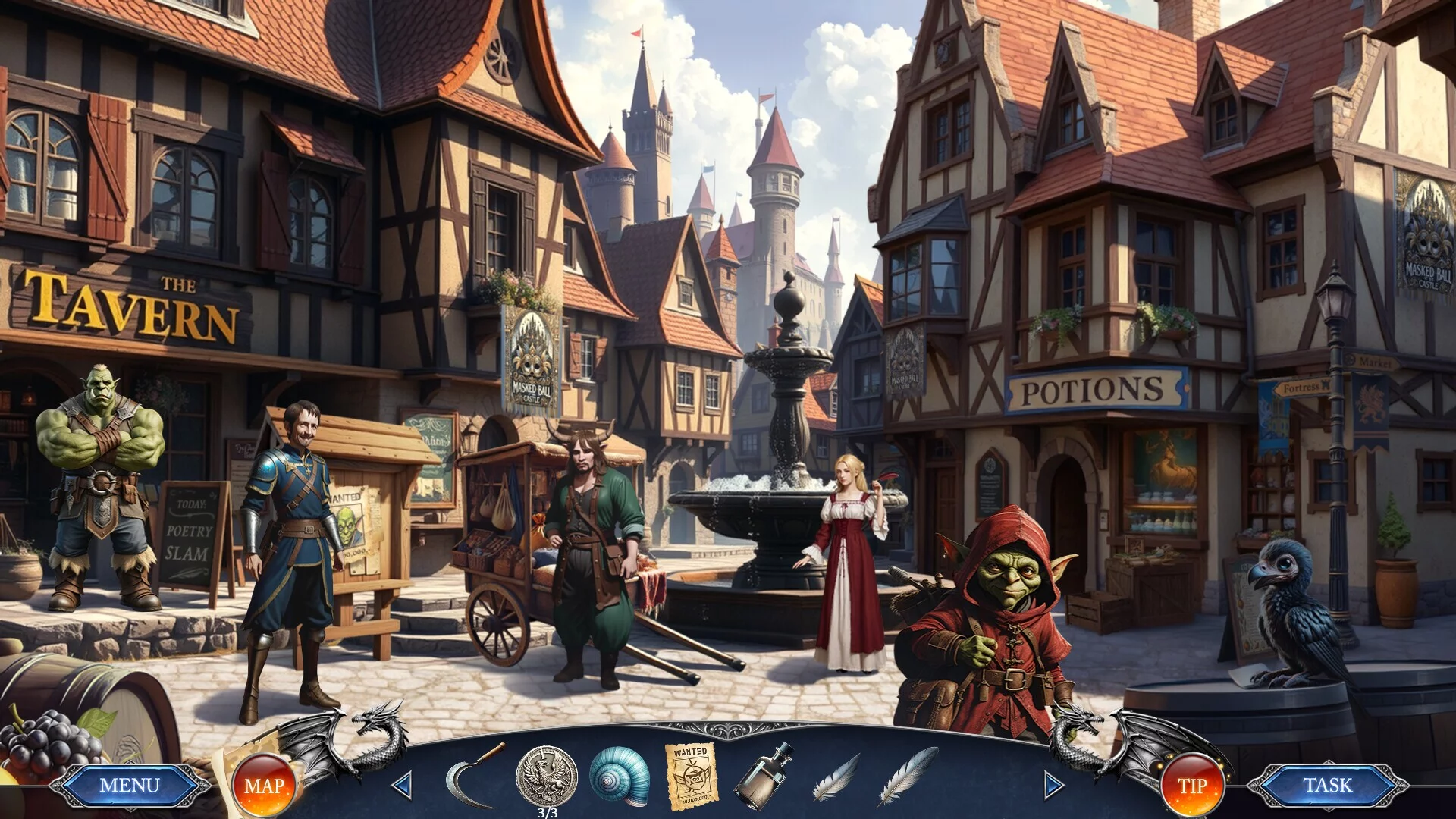 Изображение игры: Adventures & Quests - The black Crystal