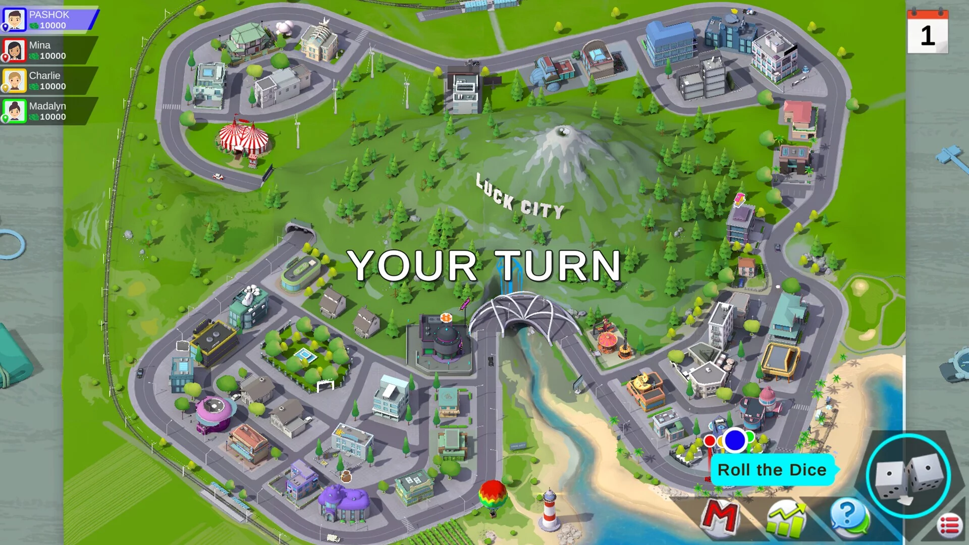 Изображение игры: Luck City - monopoly