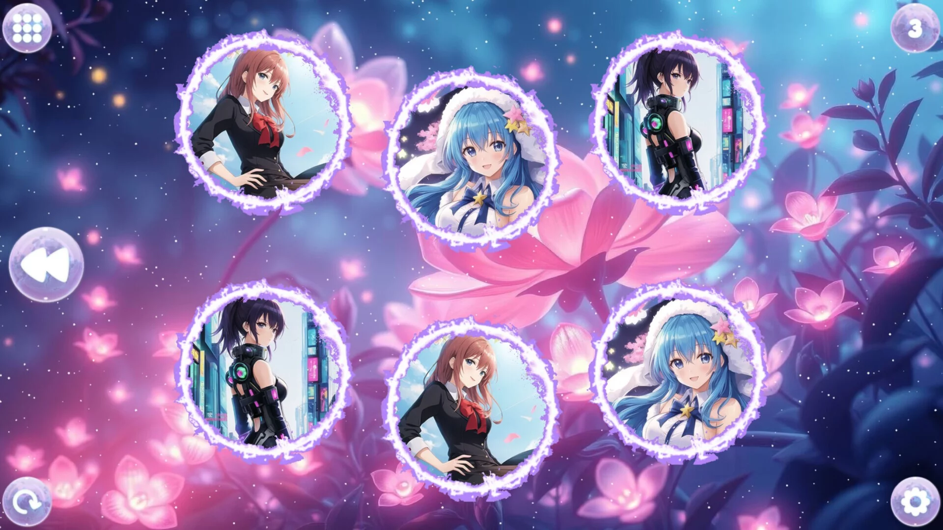 Изображение игры: Anime Dream Match: Girls 2