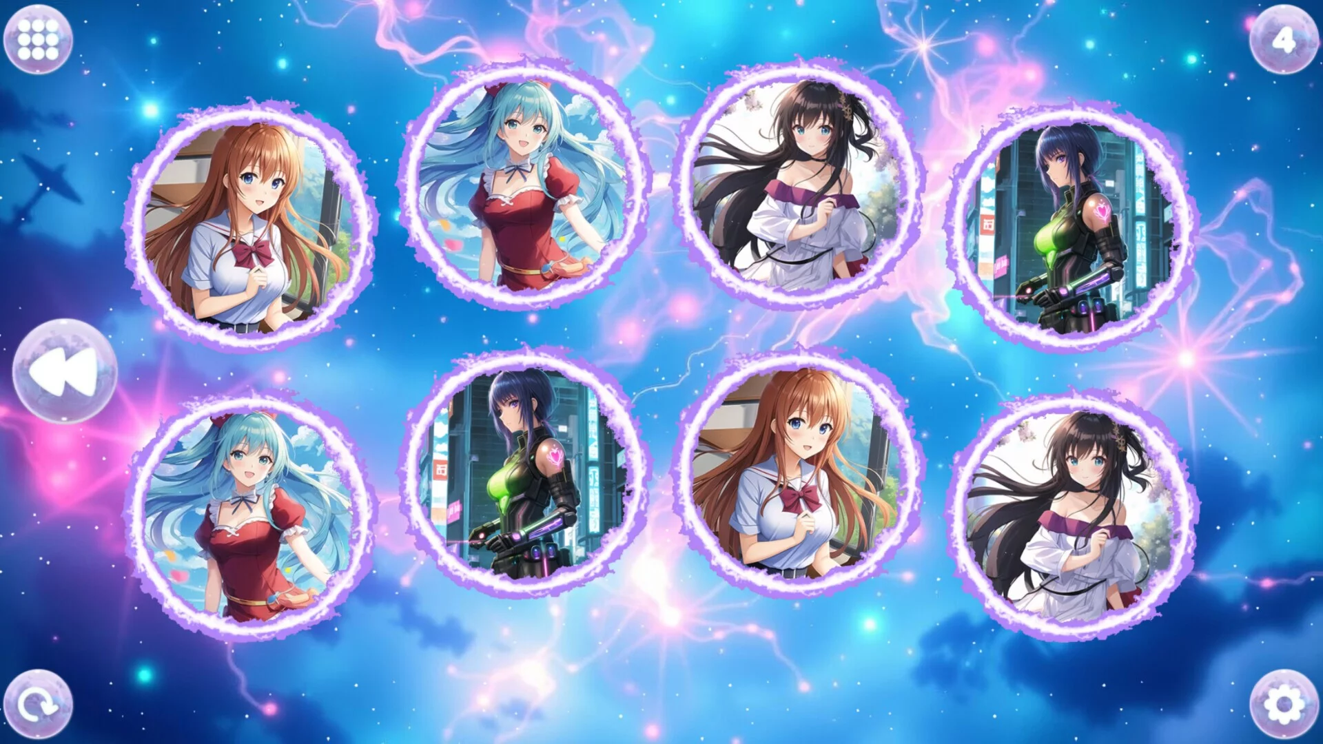 Изображение игры: Anime Dream Match: Girls 2
