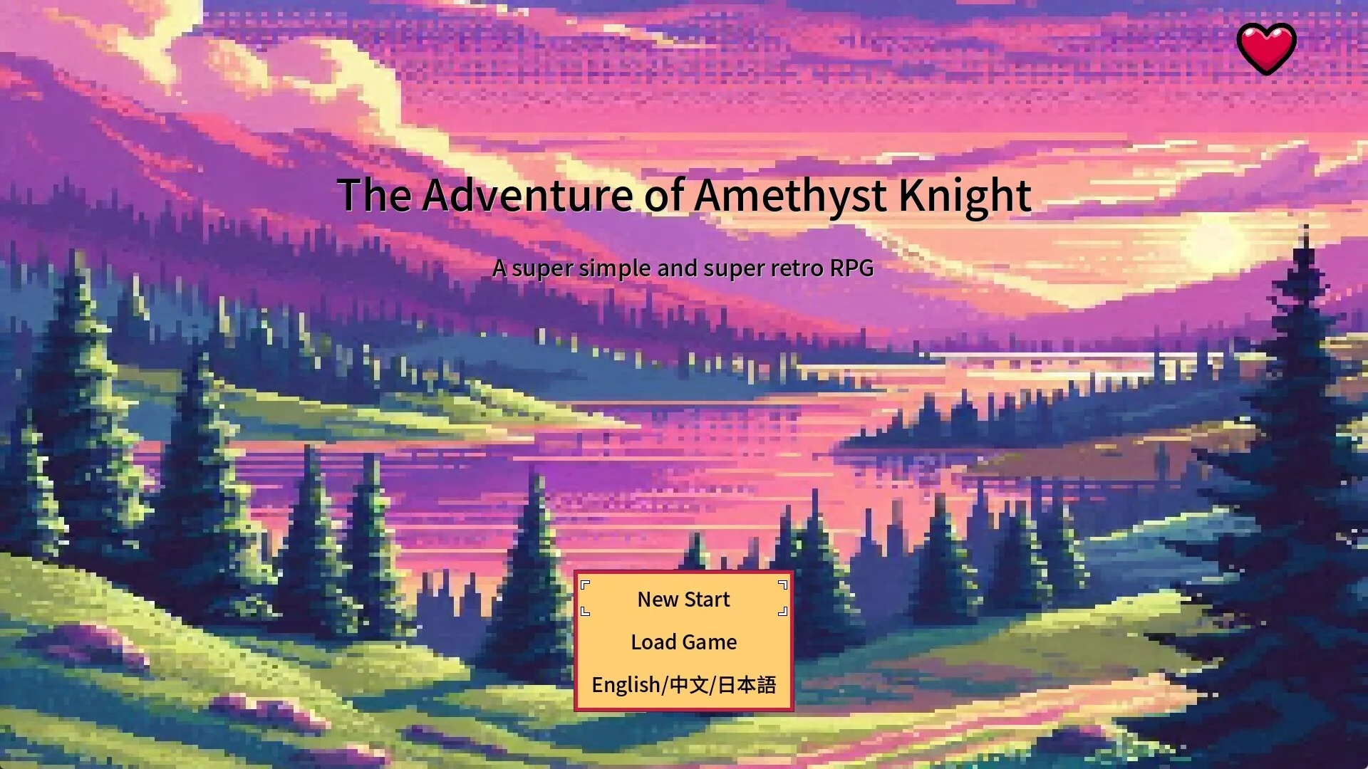 Изображение игры: The Adventure of Amethyst Knight / 紫水晶骑士物语