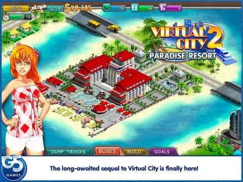 Изображение игры: Virtual City 2: Paradise Resort HD