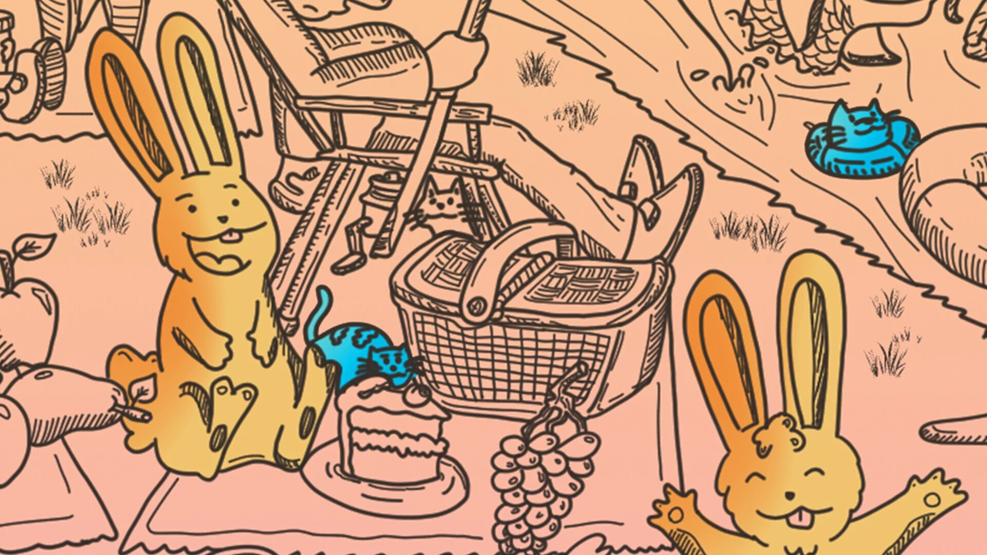Изображение игры: Hidden Cats - Easter
