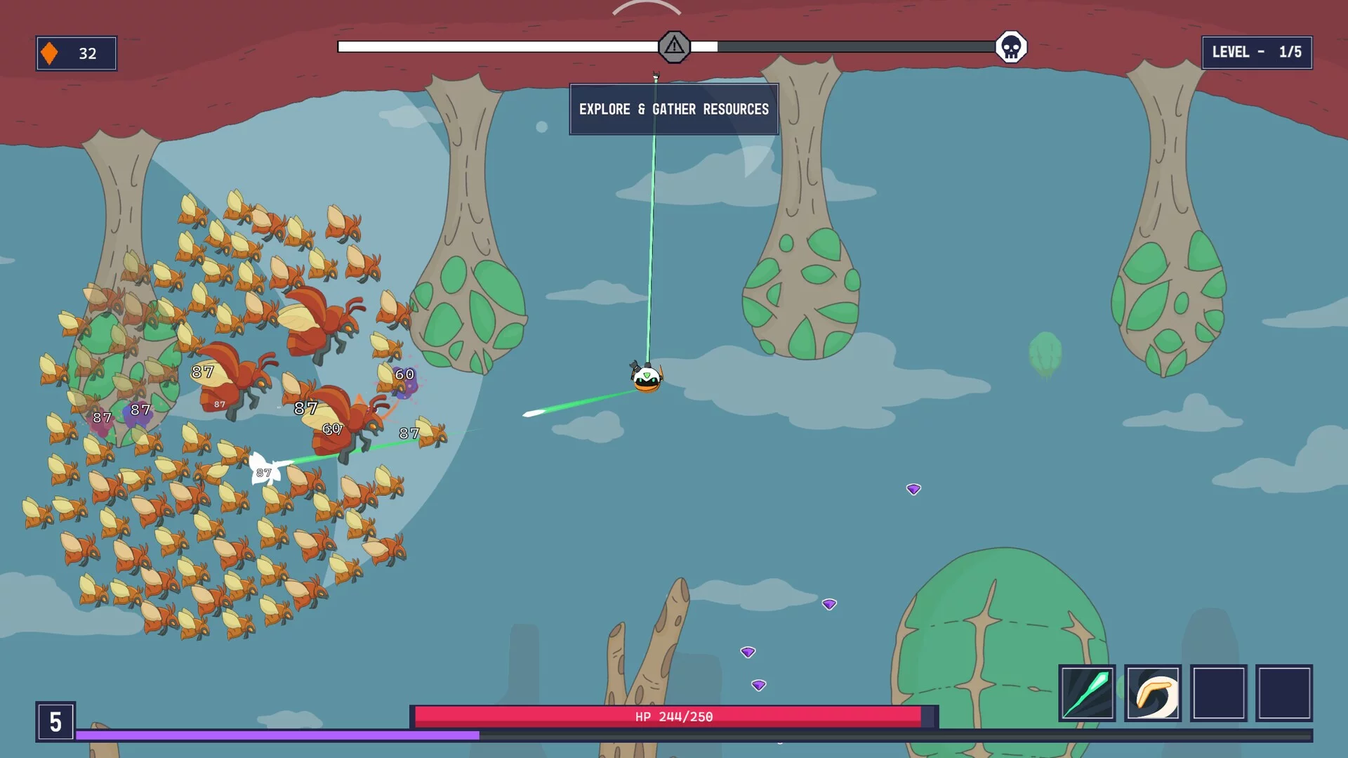 Изображение игры: Slingbot Survivors