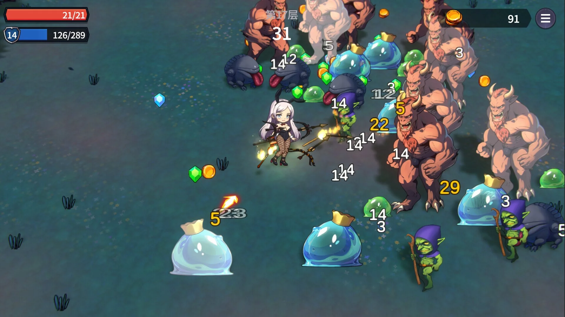 Изображение игры: Survivor Girls of Monster Dungeon