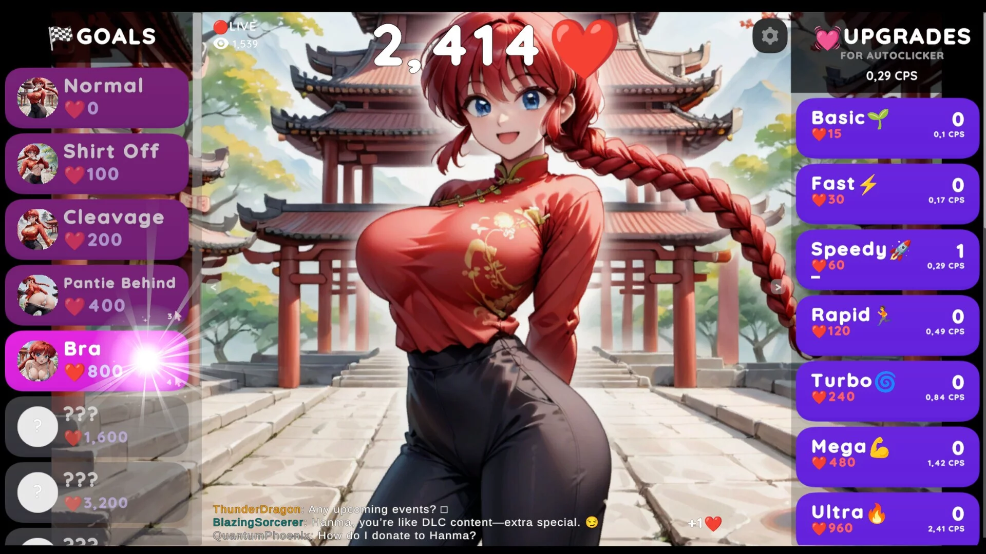 Изображение игры: Hentai Clicker: Hanma is streaming