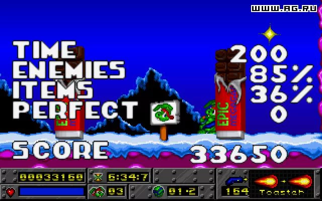 Изображение игры: Jazz Jackrabbit Holiday Hare '95