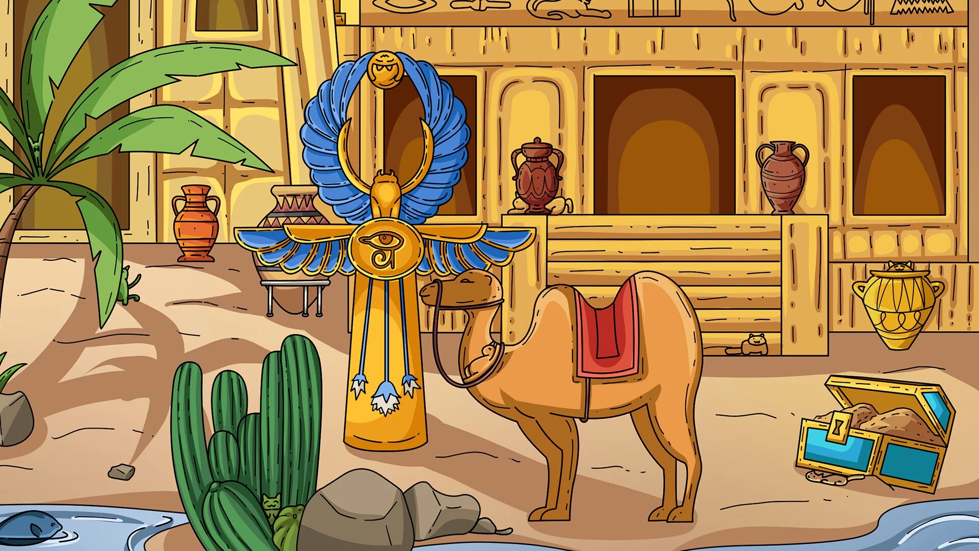 Изображение игры: 100 Egypt Cats