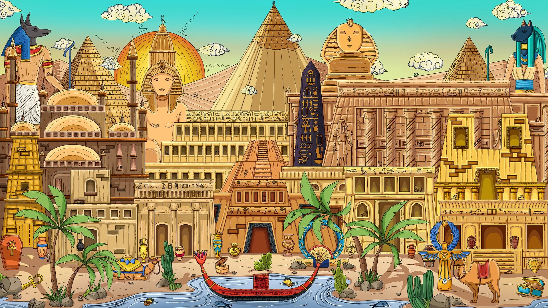 Изображение игры: 100 Egypt Cats