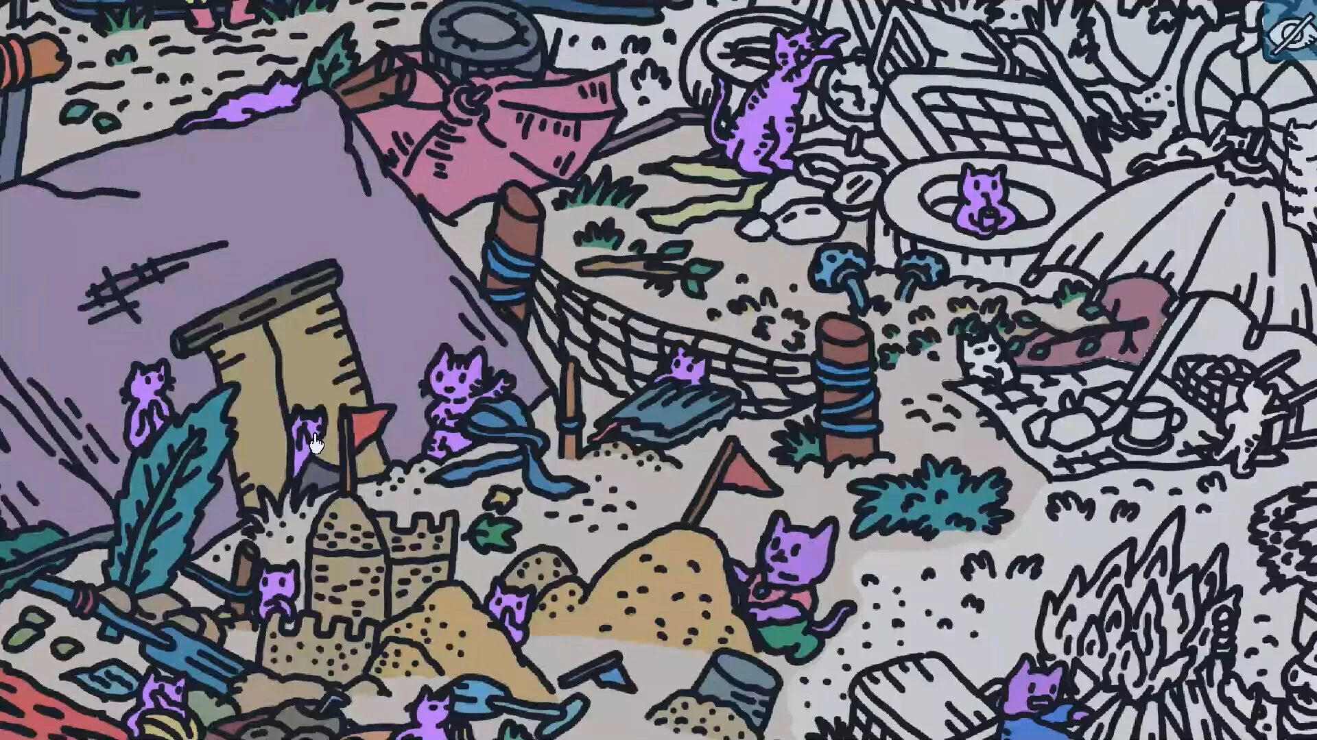 Изображение игры: Hidden Cats In White Sand Village