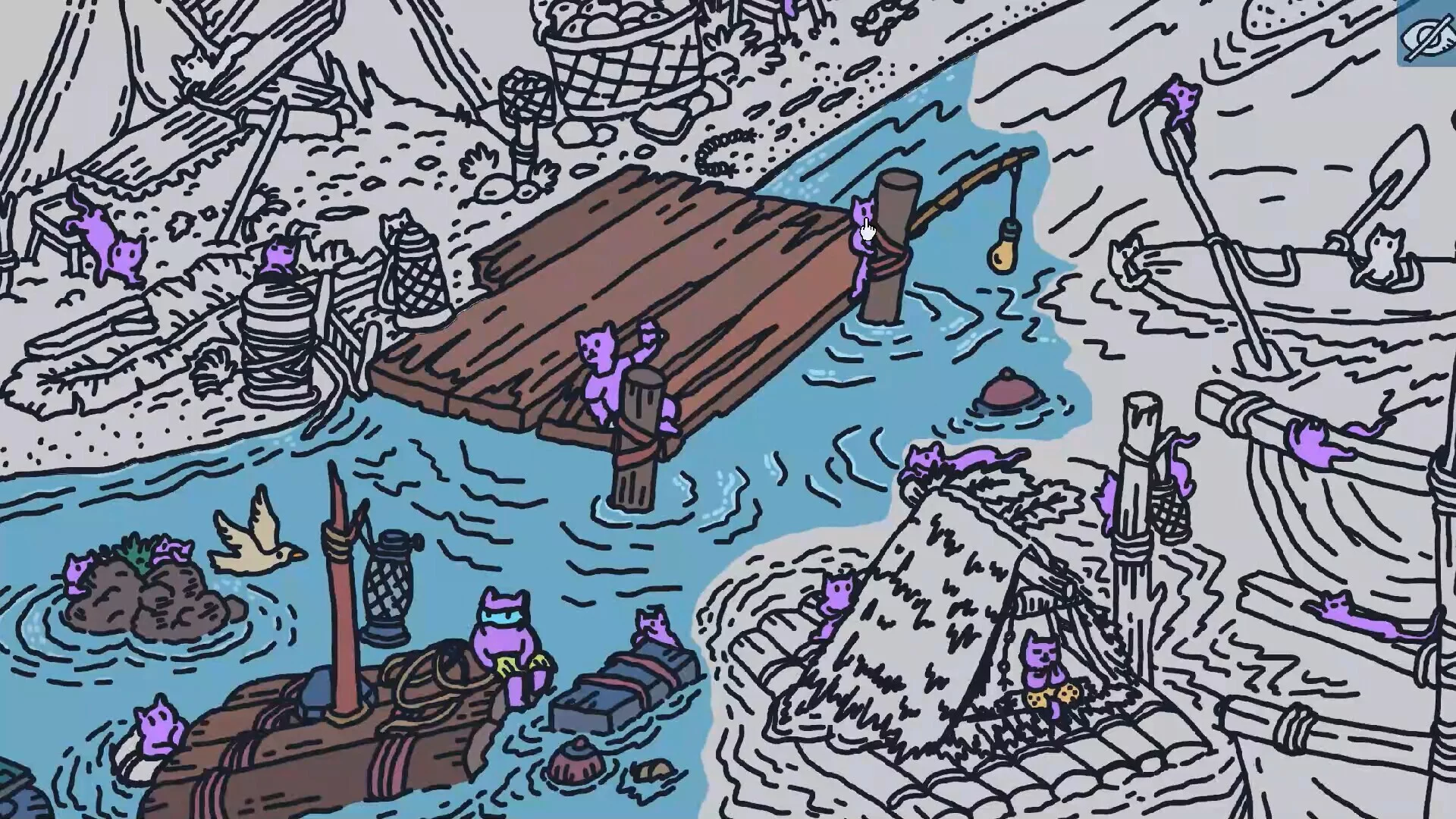 Изображение игры: Hidden Cats In White Sand Village