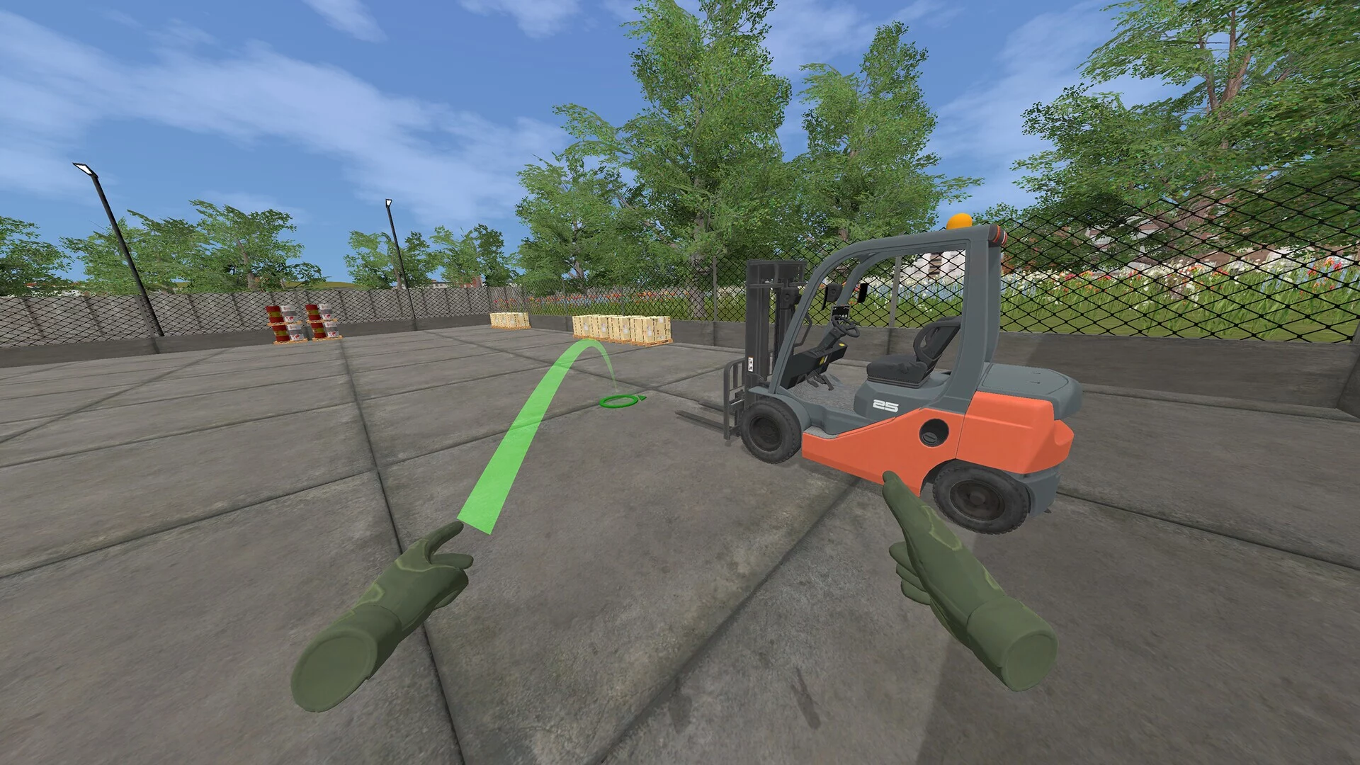 Изображение игры: Forklift Driving Simulator VR