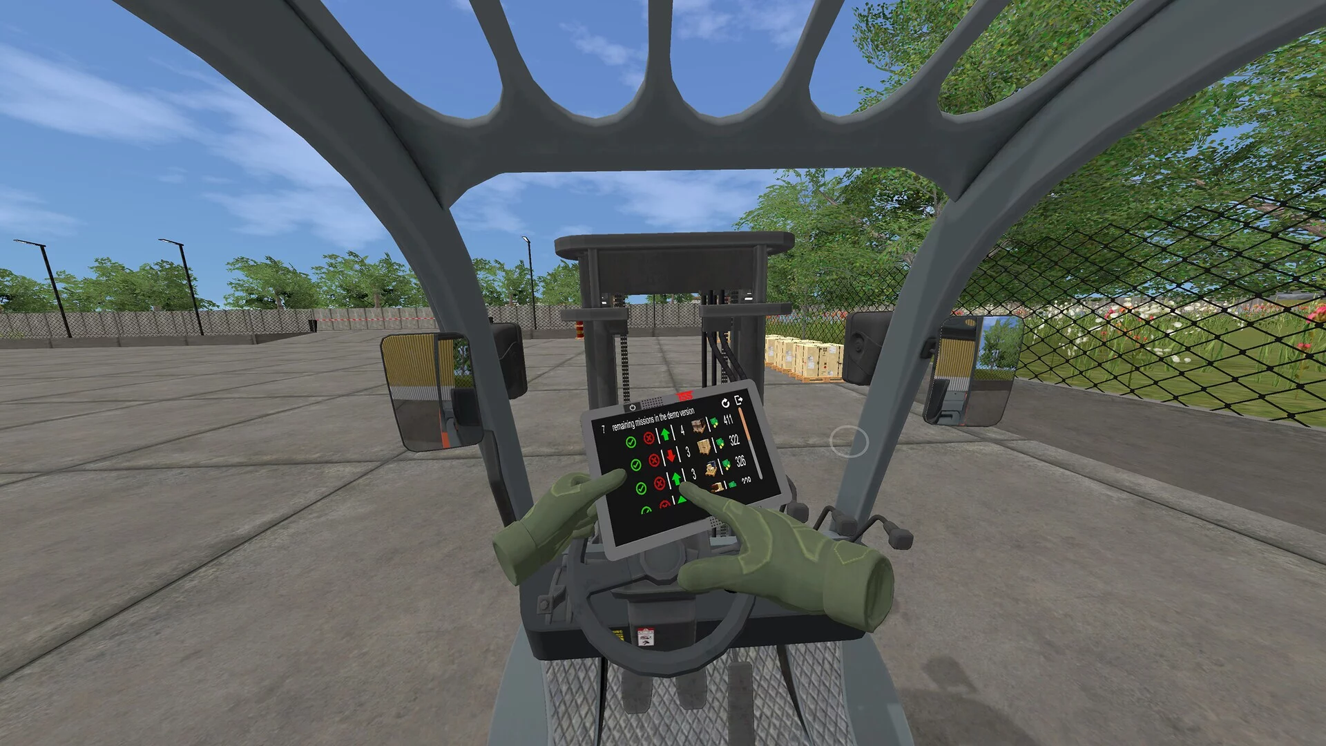 Изображение игры: Forklift Driving Simulator VR