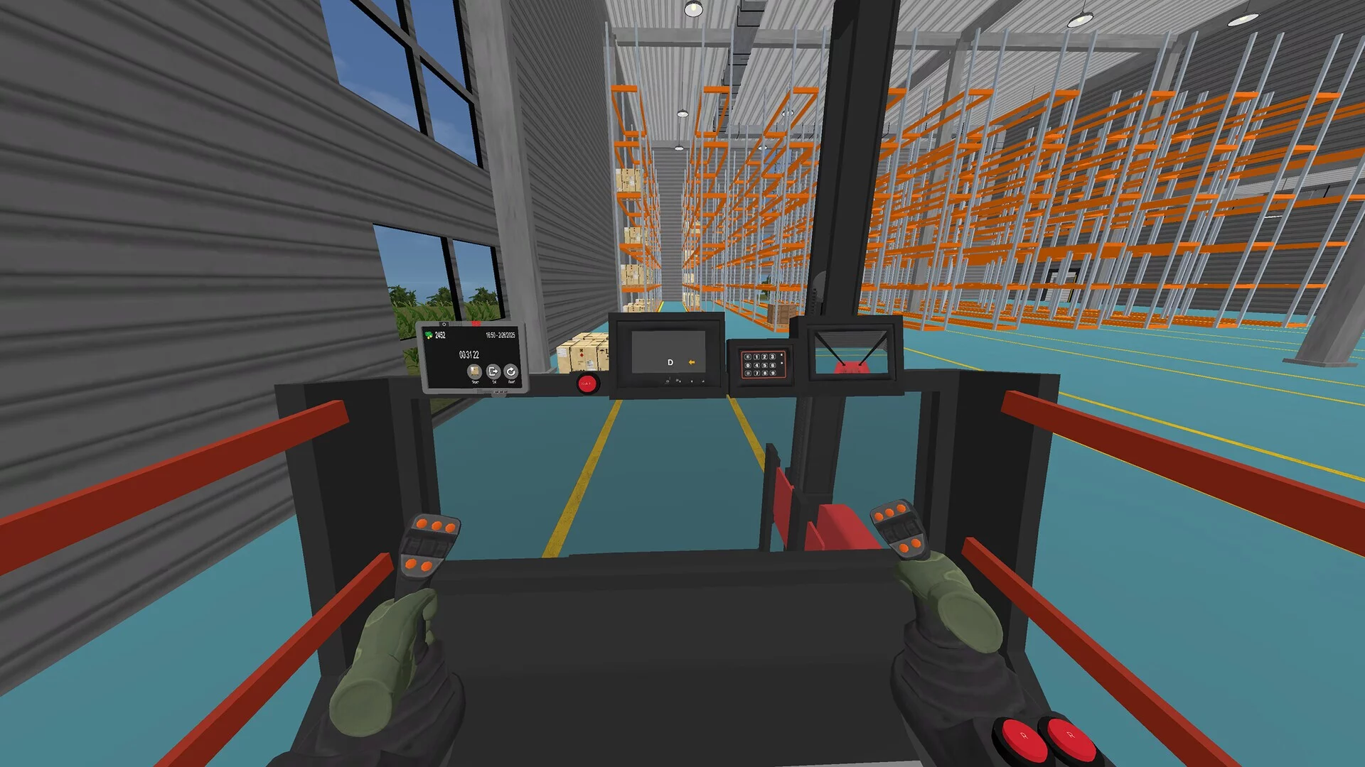 Изображение игры: Forklift Driving Simulator VR
