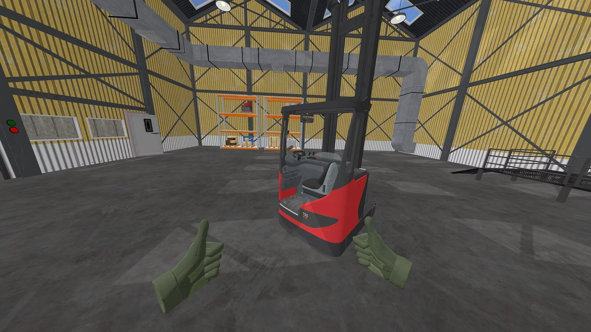 Изображение игры: Forklift Driving Simulator VR