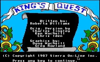 Изображение игры: King's Quest I