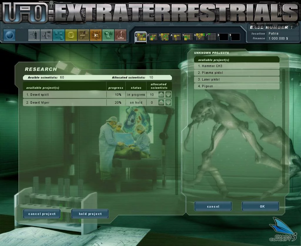 Изображение игры: UFO: Extraterrestrials Gold