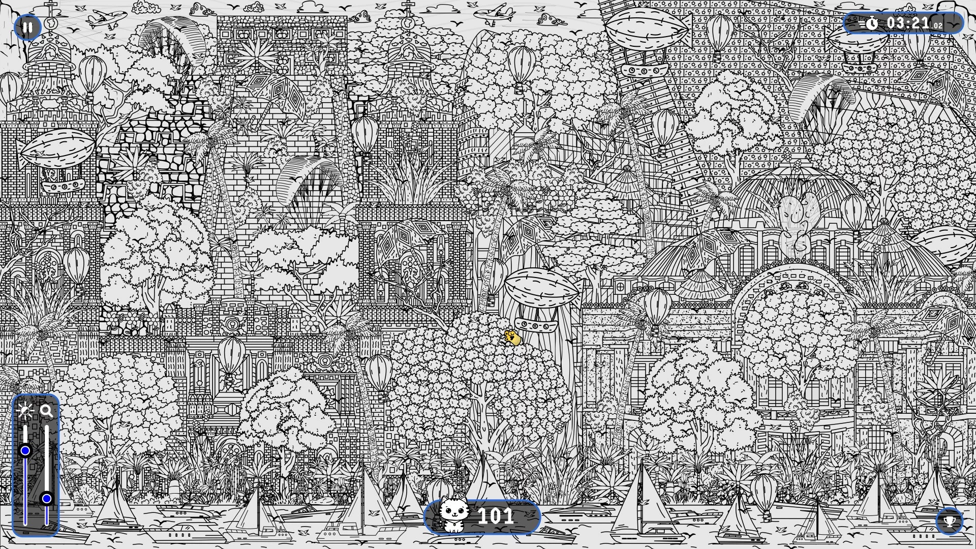 Изображение игры: 101 Cats Hidden in Cancun