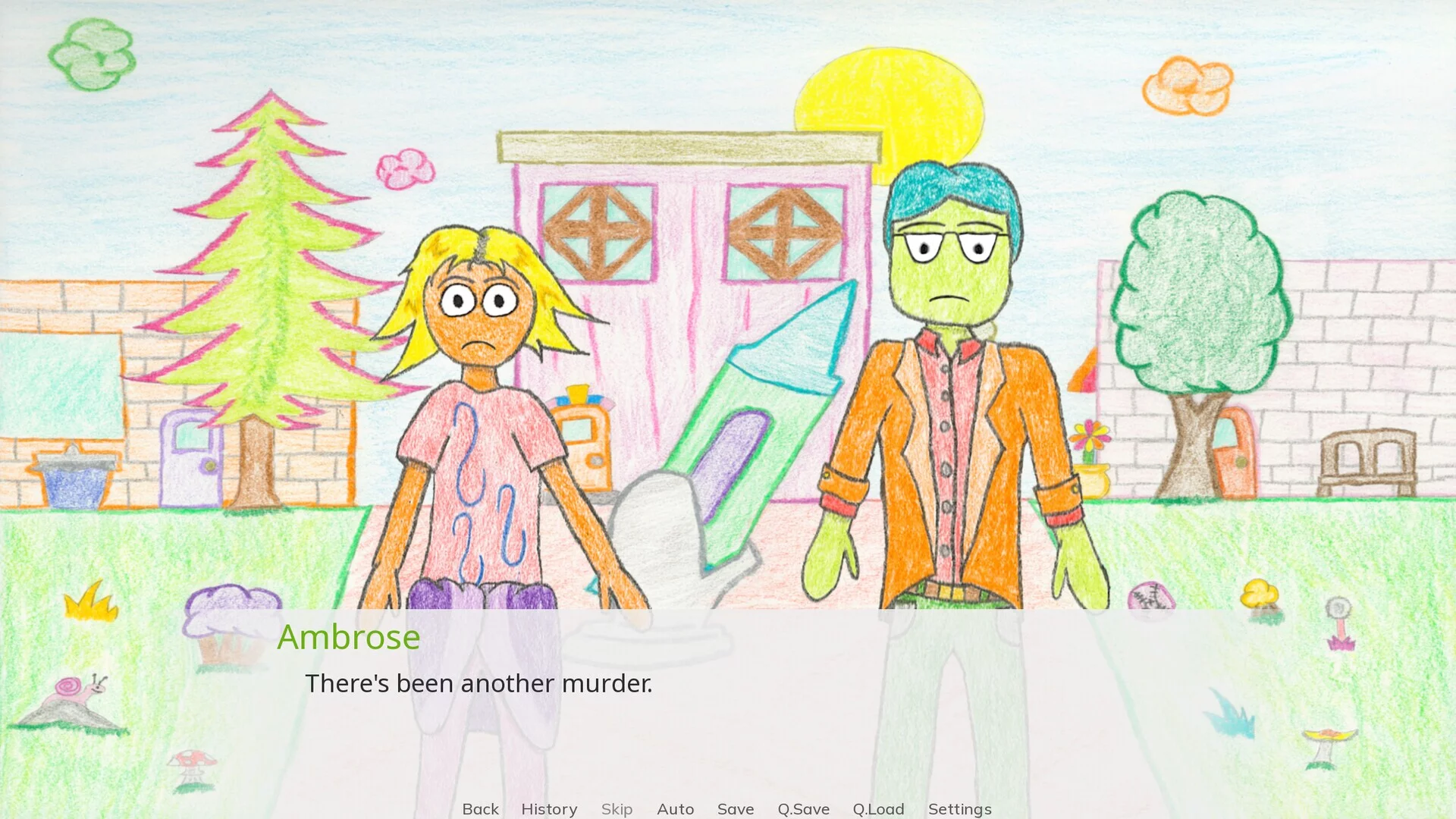 Изображение игры: Murder in Crayontopia